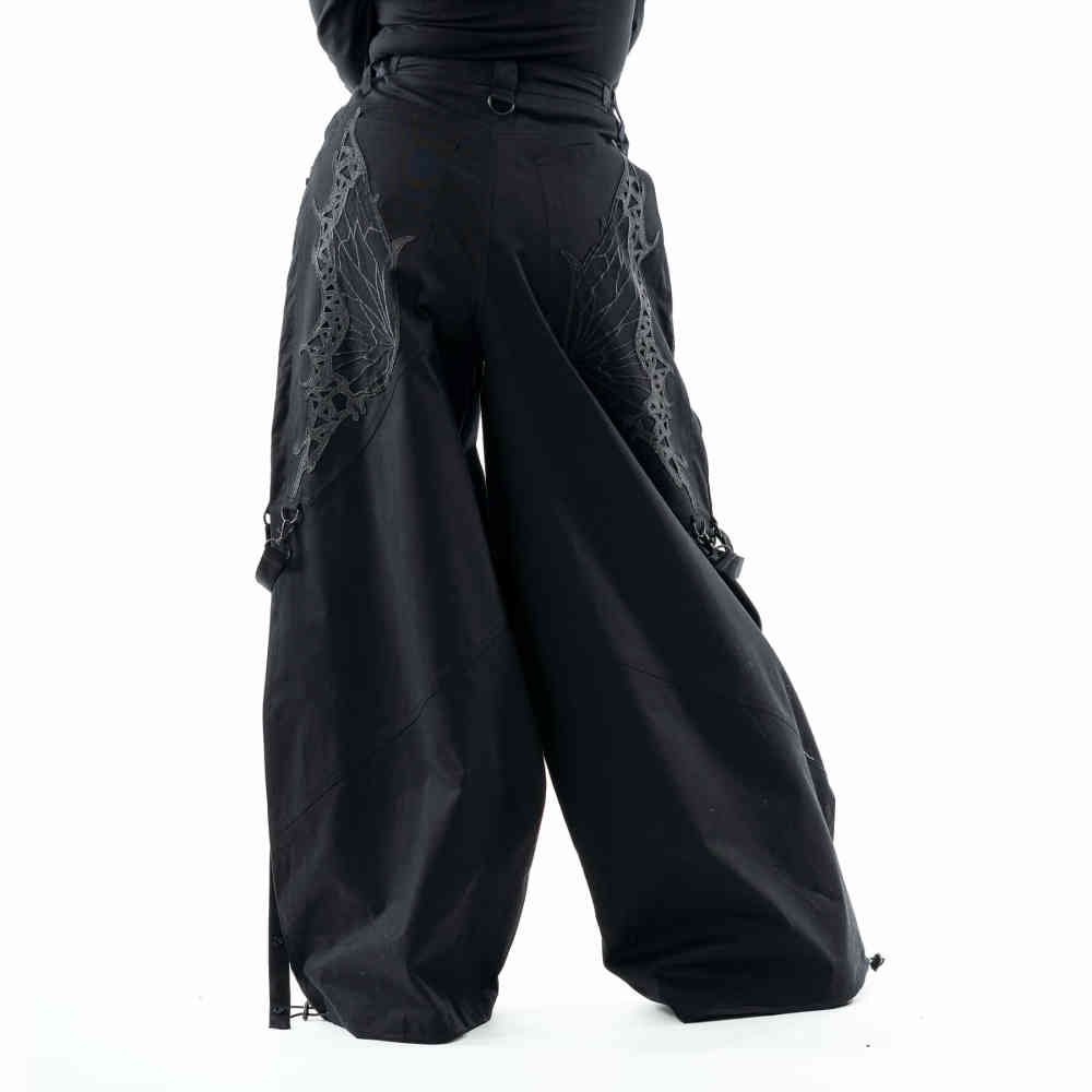 Vixxsin - Mariposa Wijde broek - Zwart